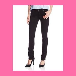 7 FOR ALL MANKIND BLACK KIMMIE STRAIGHT LEG SZ 31